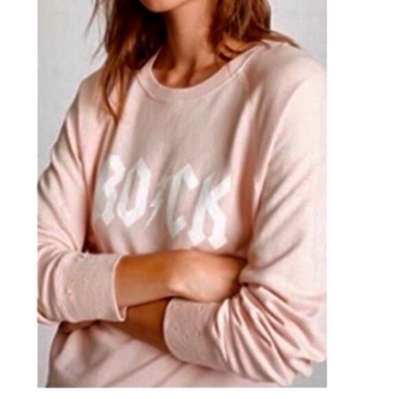 Zadig & Voltaire Destroyed Rock Sweatshirt Size S in Pink - Picture 11 of 13